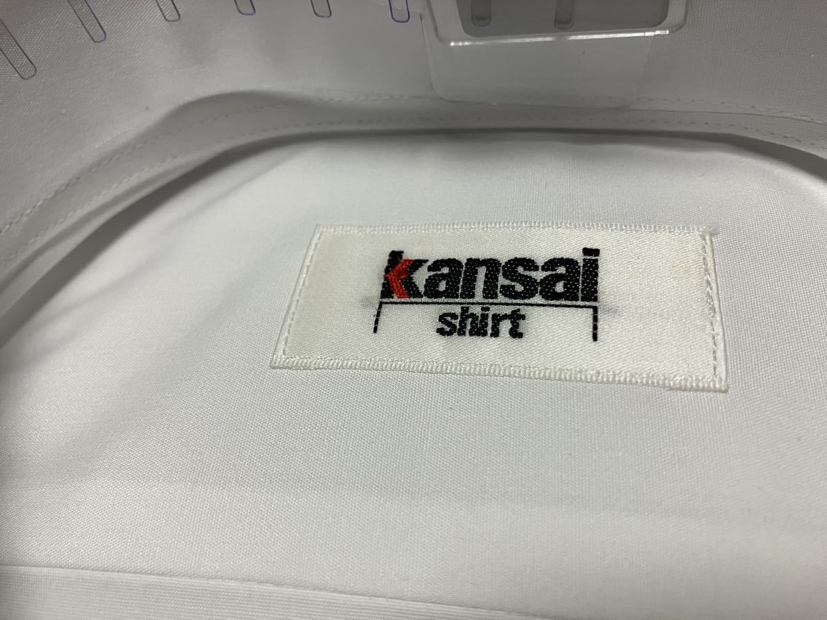 ＫＡＮＳＡＩ　ＳＨＩＲＴ☆形態安定　白無地ワイシャツ　レギュラーカラー　L(41-82)　 _画像3