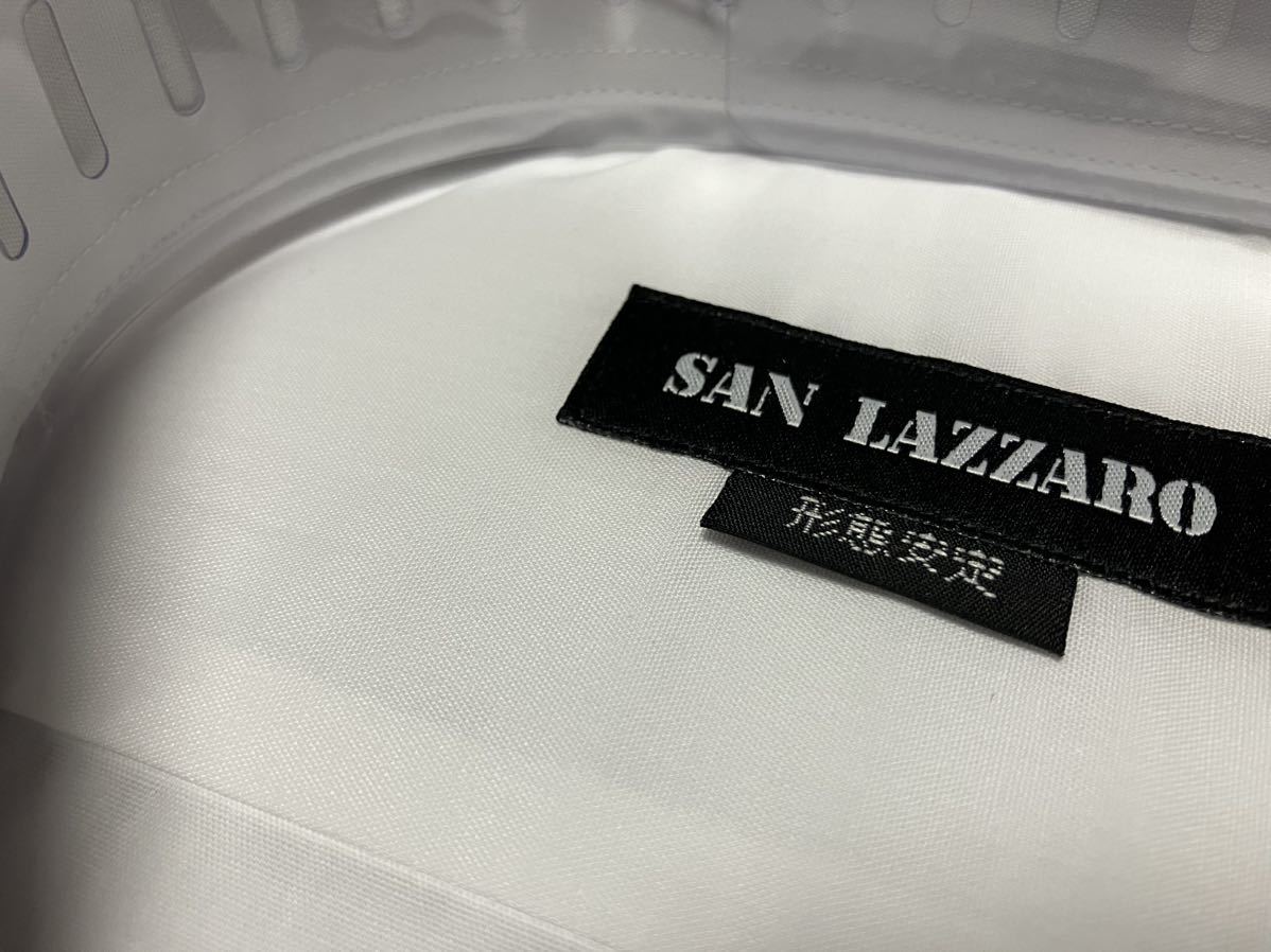 SAN LAZZARO★白無地形態安定ワイシャツ 4L(48-88) レギュラーカラー  レギュラーフィットの画像3