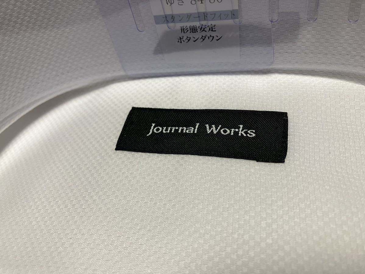 JournalWorks☆白無地ツイル素材ワイシャツ　ボタンダウン　3L(45-86)　 立体パターン　消臭機能素材_画像3