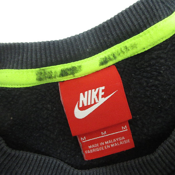 G# Nike /NIKE спортивная фуфайка / футболка [M] чёрный /KIDS/45[ б/у ]#