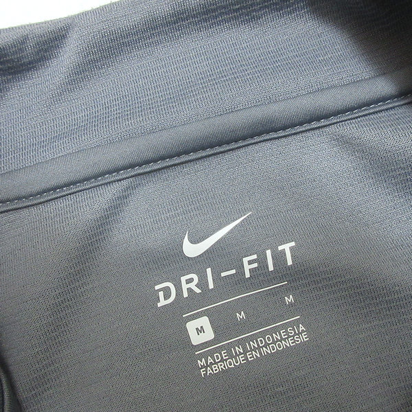 D# Nike /NIKE DRI-FITla gran full Zip jersey JKT[M] ash /MENS/116[ used ]