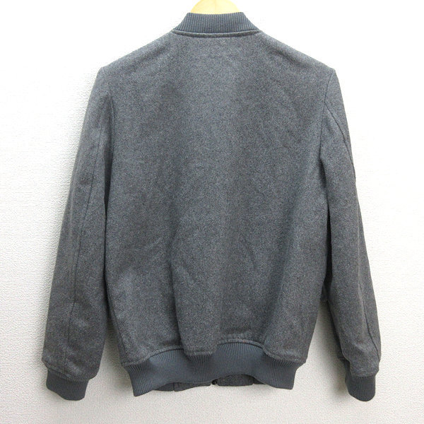 D■アーバンリサーチ/URBAN RESEARCH ウールブレンド ブルゾン JKT【38】灰/MENS/126【中古】_画像3