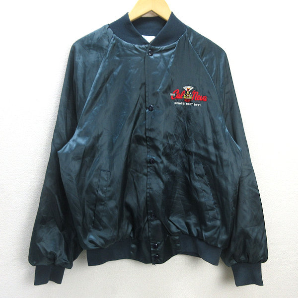 Q■USA製■ウェストアーク/WestArk コーチ ジャケット■紺【メンズL】MENS/ヴィンテージ/レトロ/128【中古】_画像1