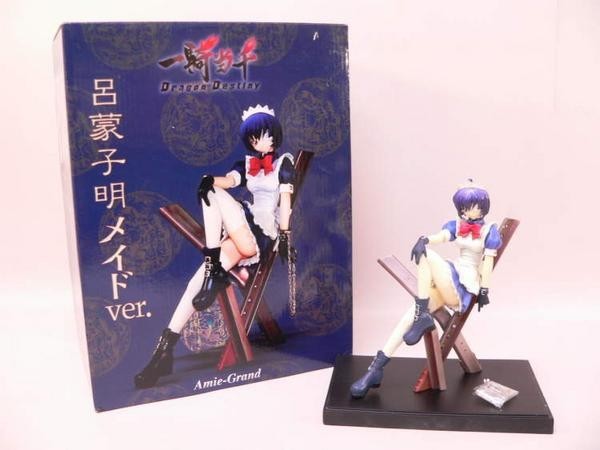 ファッションなデザイン (toy)一騎当千Dragon Destony 呂蒙子明 メイドVer. フィギュア / アミエ・グラン ポリストーン完成品【中古】 一騎当千