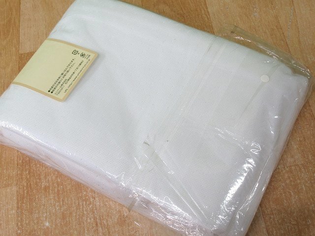 即決 未使用 ユニベール レースカーテン 巾100×丈133cm 2枚入 ホワイト アレルフレッシュスーパー 遮熱 洗える フック付_画像5