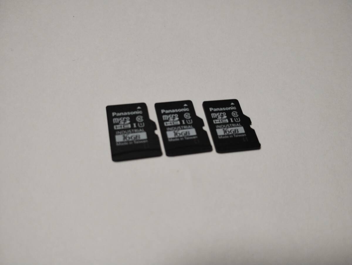 3枚セット　16GB　Panasonic　microSDHCカード　フォーマット済み　microSDカード メモリーカード_画像1