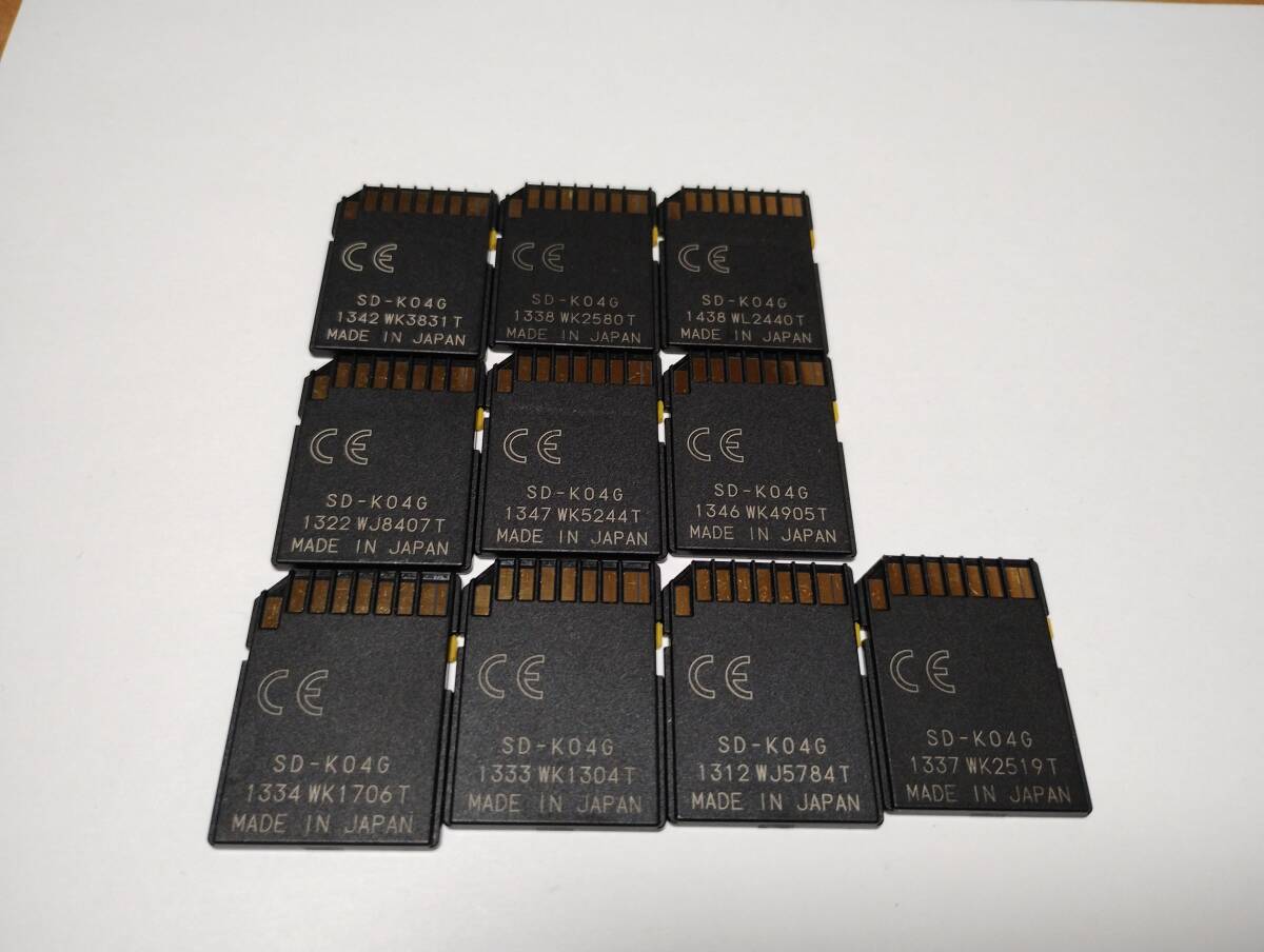 10枚セット　4GB　TOSHIBA　SDHCカード　フォーマット済み　SDカード メモリーカード_画像2