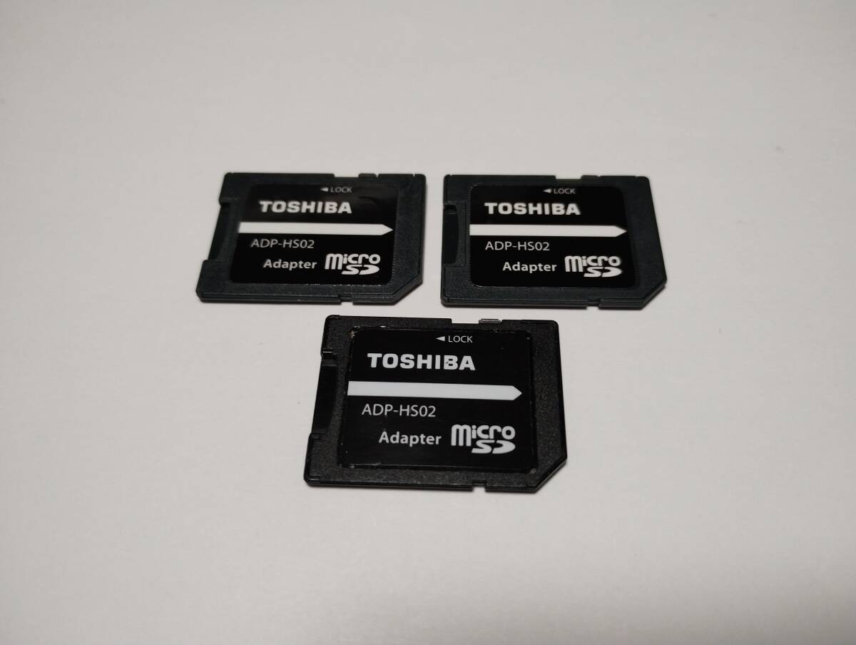 3 pieces set microSD-SD conversion adaptor TOSHIBA awareness has confirmed memory card micro SD card SD card 