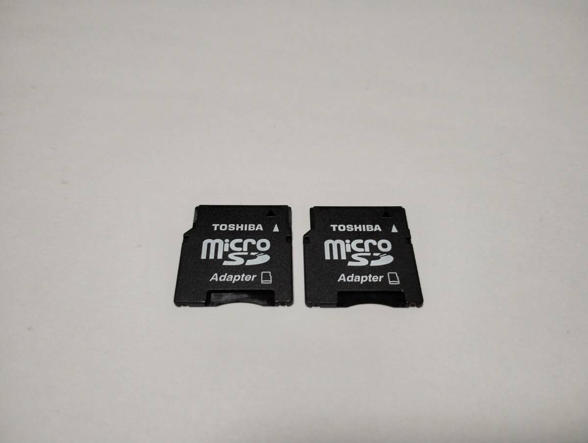 2枚セット　microSD→miniSD　変換アダプター　TOSHIBA　認識確認済み　メモリーカード　マイクロSDカード MICRO mini　SDカード_画像1