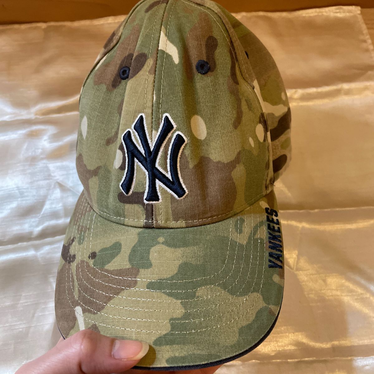 ニューヨークヤンキース47カモ柄キッズ帽子
