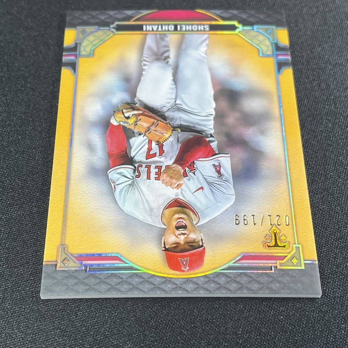 199枚限定 2022 Topps Triple Threads 大谷翔平 No.41 アンバーオレンジパラレルカード_画像4