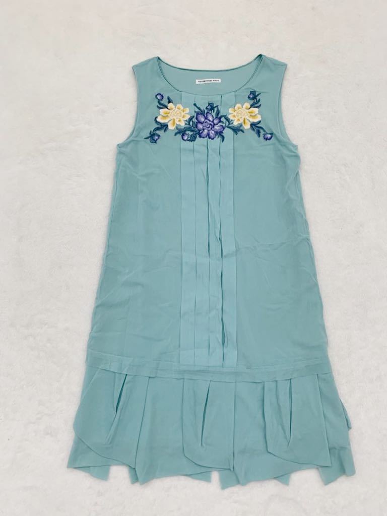 【★超目玉】 VIVIENNE グリーン ヴィヴァンタム size0 花柄刺繍ワンピース TAM ワンピース 【★超目玉】 VIVIENNE グリーン ヴィヴァンタム size0 花柄刺繍ワンピース TAM ワンピース
