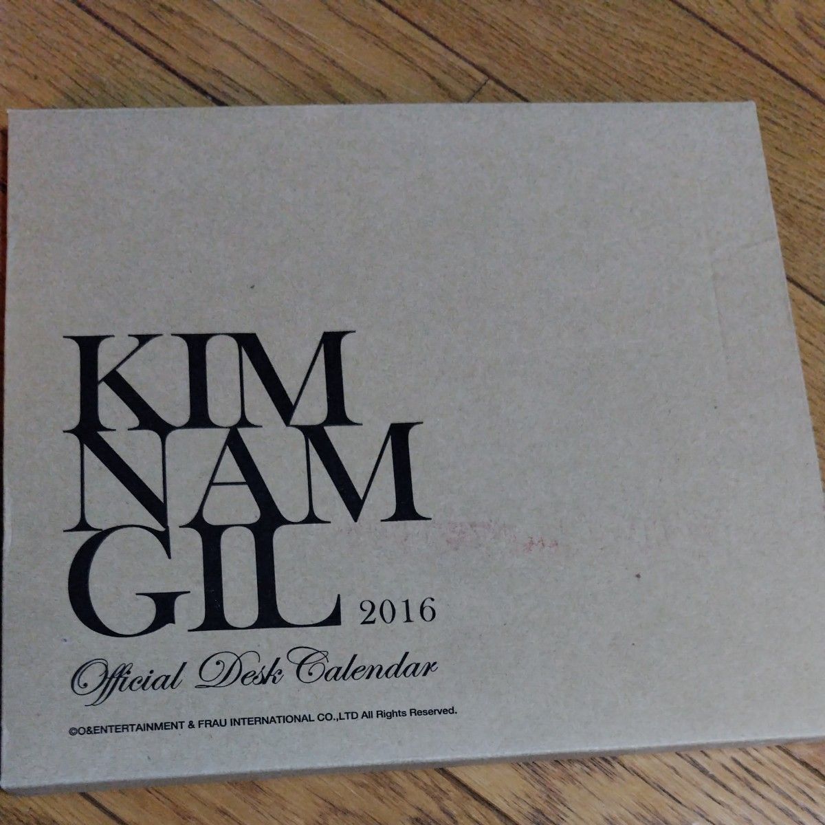 キム・ナムギル　2016年公式卓上カレンダー