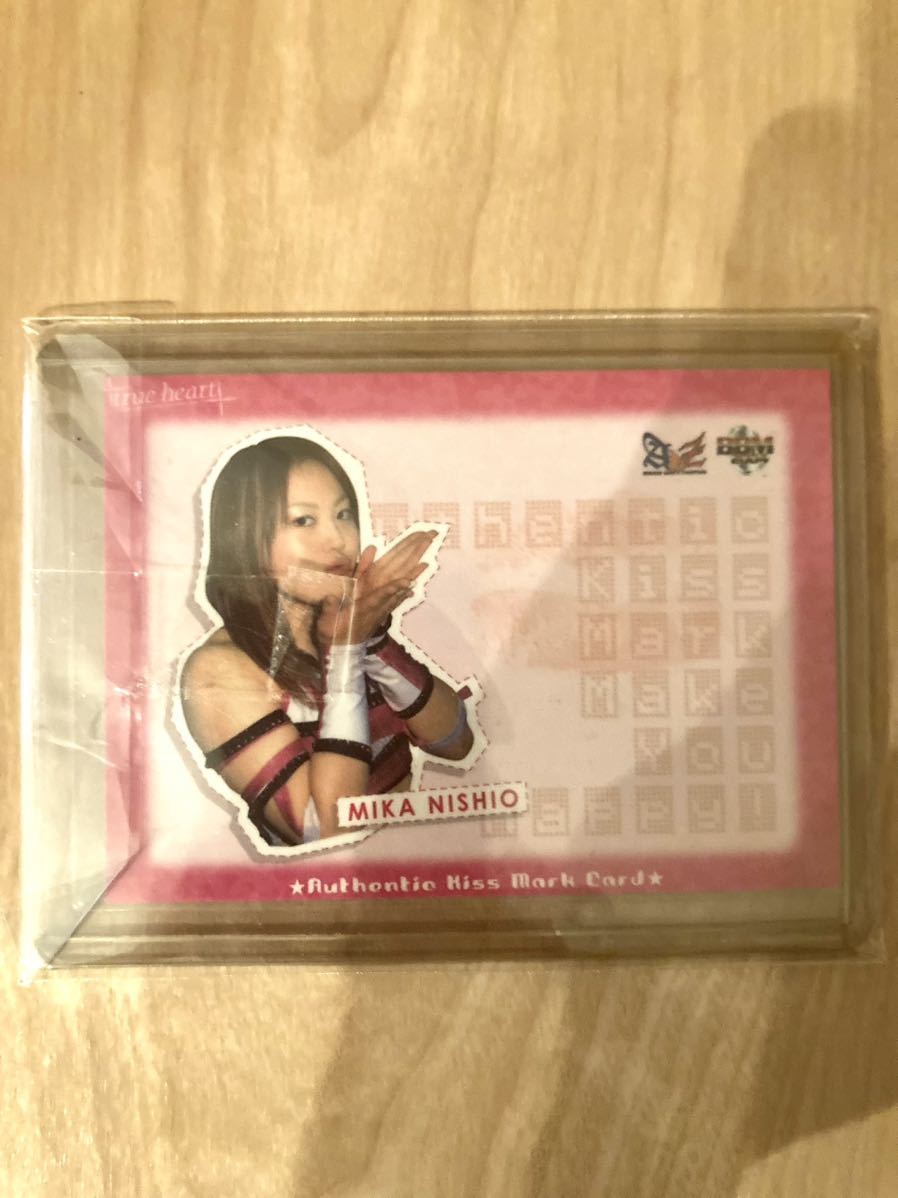 西尾美香　全日本女子プロレス　コスチューム、サイン、キスマークカード_画像5