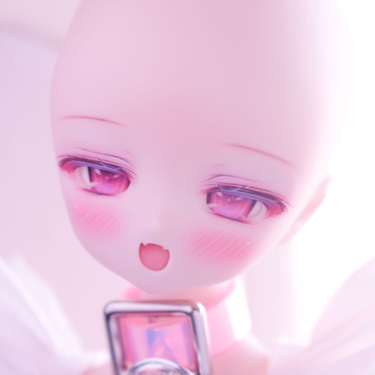 【tear.o0】DDH-01SW肌カスタムヘッド+デカールレジンアイ＊難あり　ピンク_画像8