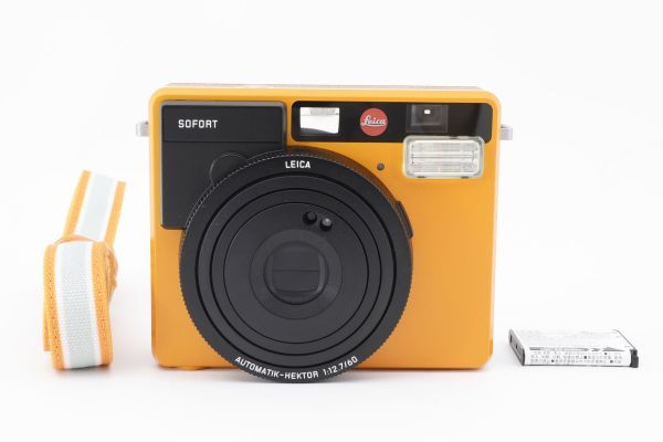 極美品 Leica SOFORT Orange 19102 instant Film Camera チェキ フィルムカメラ ライカ ゾフォート オレンジ シャッターOK 動作良好 #2296の画像1