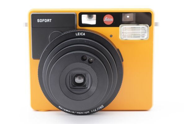 極美品 Leica SOFORT Orange 19102 instant Film Camera チェキ フィルムカメラ ライカ ゾフォート オレンジ シャッターOK 動作良好 #2296の画像3