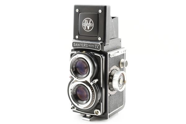シャッター全速OK SAWYER'S MARK IV Twin-Lens Reflex TLR Film Camera 二眼レフ フィルムカメラ / Mark ⅳ Mark4 MarkIV 4 ４ ※1 #3996_画像2