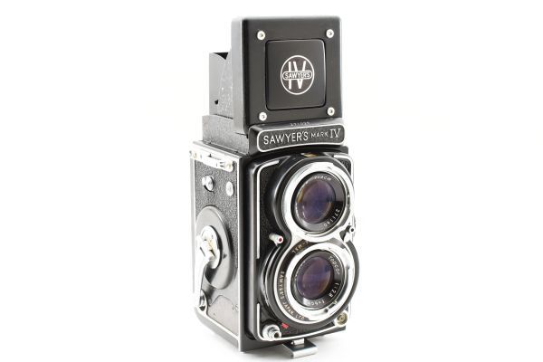 シャッター全速OK SAWYER'S MARK IV Twin-Lens Reflex TLR Film Camera 二眼レフ フィルムカメラ / Mark ⅳ Mark4 MarkIV 4 ４ ※1 #3996_画像3
