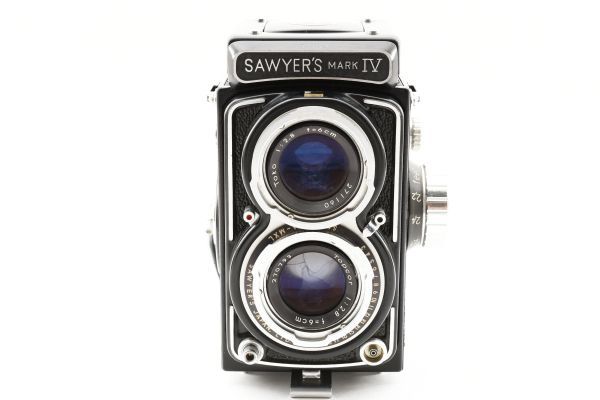 シャッター全速OK SAWYER'S MARK IV Twin-Lens Reflex TLR Film Camera 二眼レフ フィルムカメラ / Mark ⅳ Mark4 MarkIV 4 ４ ※1 #3996_画像1