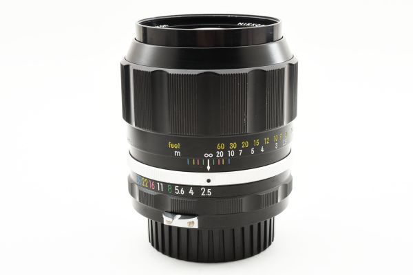 完動良品 Nikon NIkkor-P C Auto 105mm F2.5 MF Lens 大口径 単焦点 中望遠 レンズ / ニコン F MFフィルム一眼レフ用交換レンズ ※1 #6606_画像8