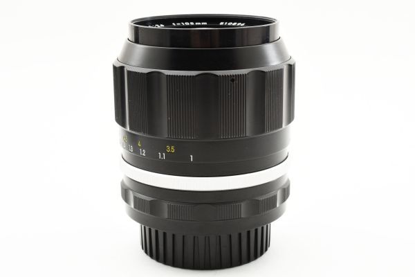 完動良品 Nikon NIkkor-P C Auto 105mm F2.5 MF Lens 大口径 単焦点 中望遠 レンズ / ニコン F MFフィルム一眼レフ用交換レンズ ※1 #6606_画像9