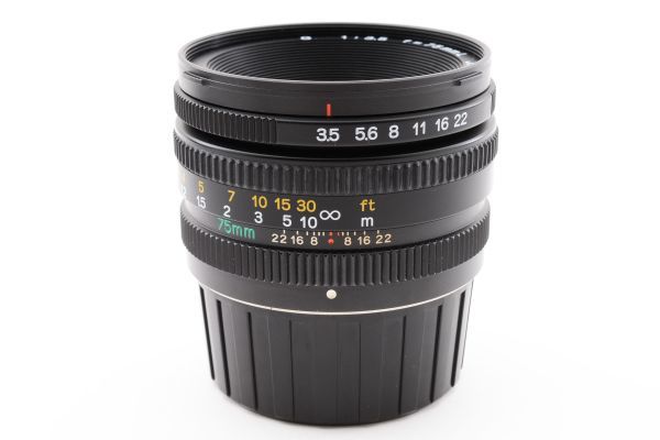 動作確認済 Mamiya G 75mm F3.5 L Japan MF Lens 単焦点 中判 レンズ / マミヤ Mamiya6用マウント マミヤ 中判カメラ用交換レンズ #8755の画像8