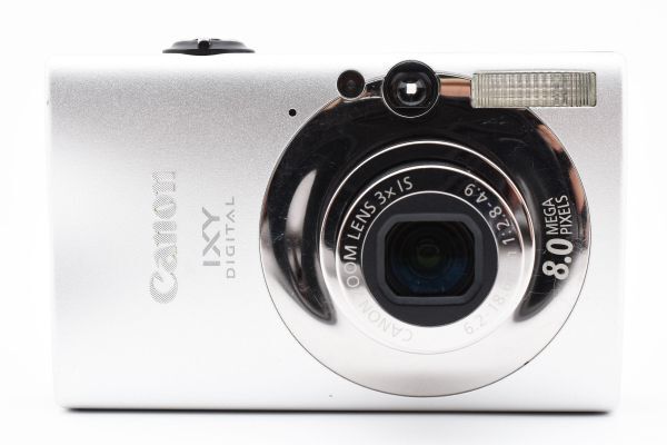 動作良好 Canon IXY Digital 20 IS Silver Compact Digital Camera シルバー コンパクトデジタルカメラ デジカメ / キヤノン イクシ #8627_画像3