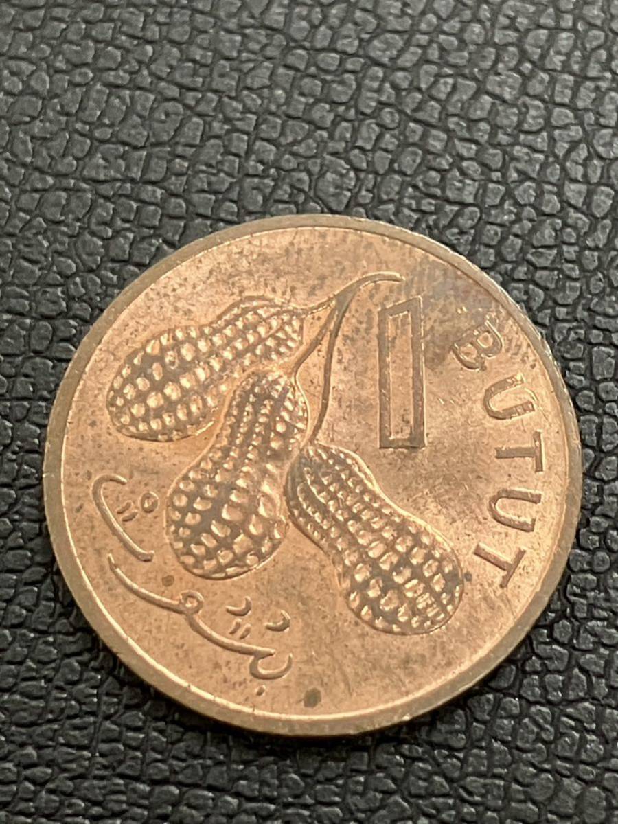 ガンビア GAMBIA 1ブット 1BUTUT 外国コイン 1971年_画像4