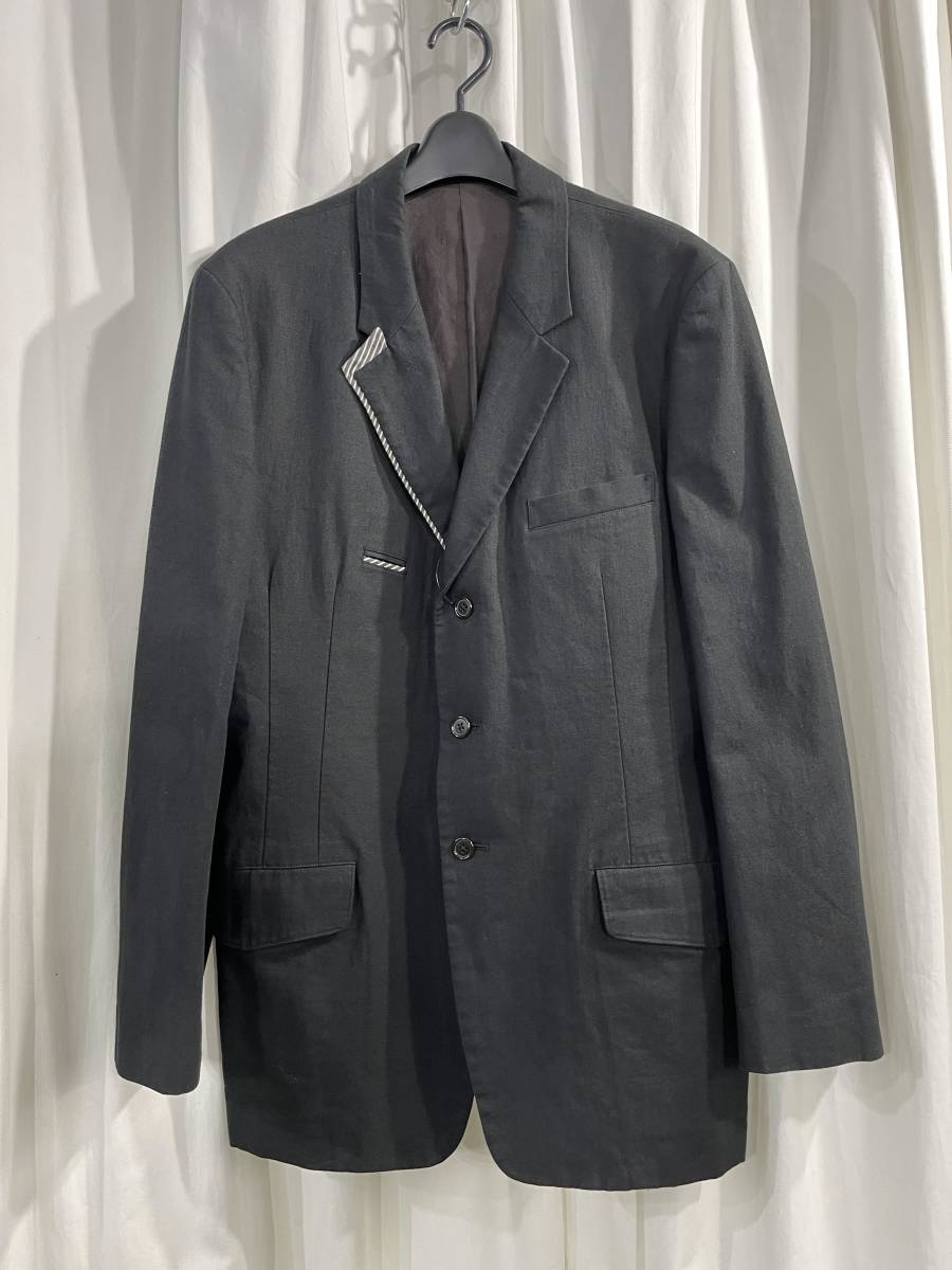2010SS yohji yamamoto pour homme 3釦デザインジャケット（HJ-J18-323）