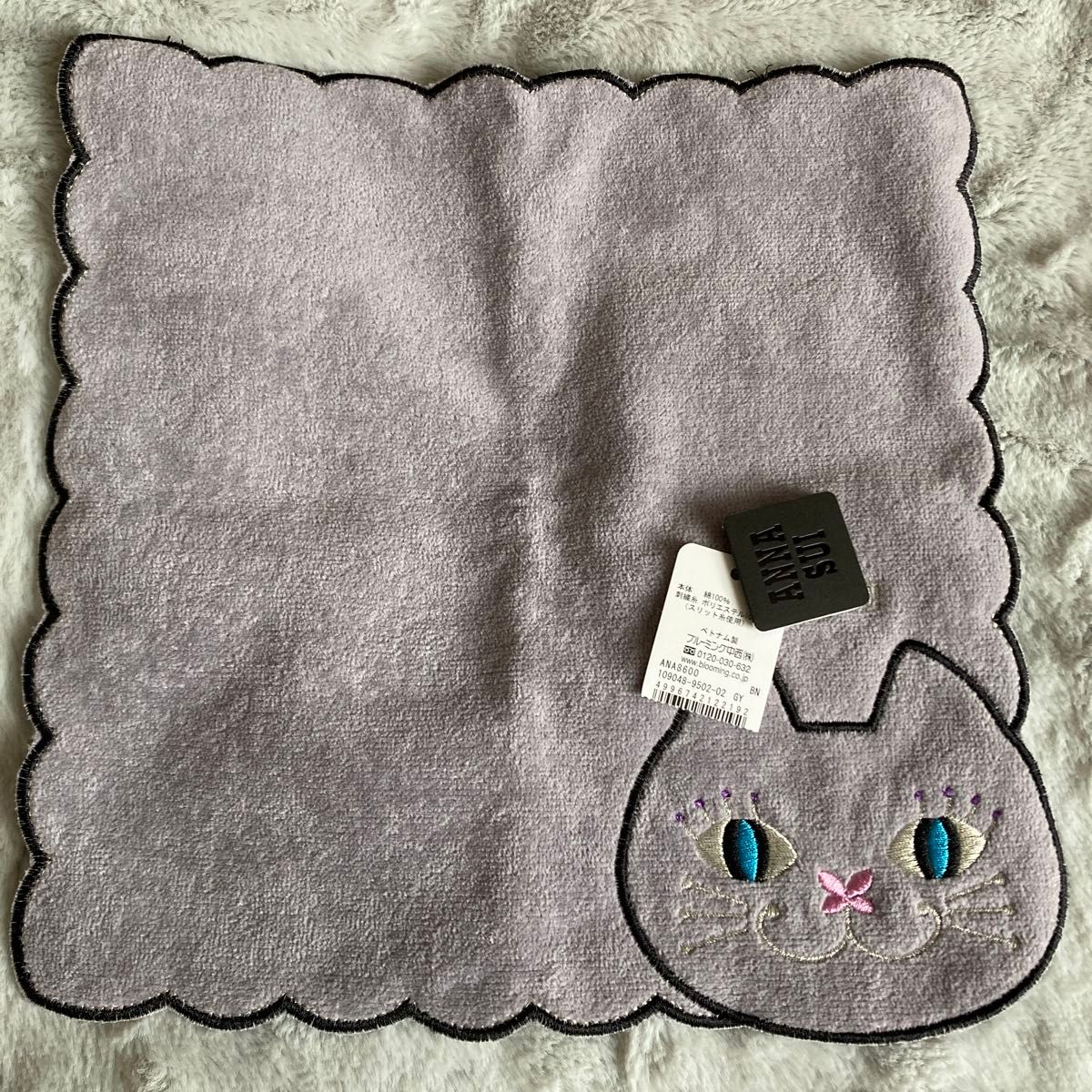 ANNA SUI アナスイ　ねこ　タオルハンカチ　2枚セット