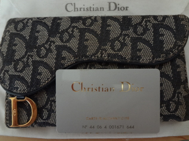 Dior クリスチャン・ディオール 正規品トロッター 三つ折り財布_画像1
