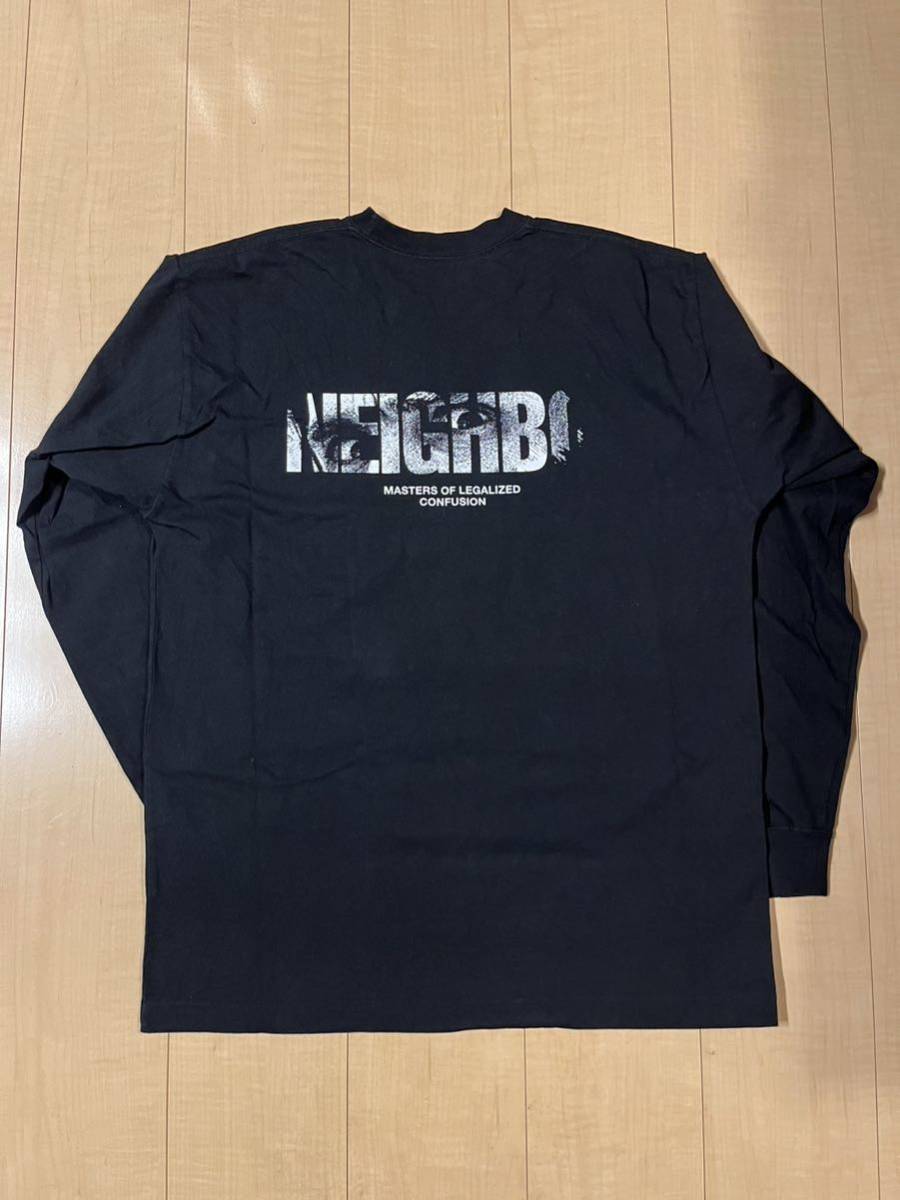 [美品]neighborhoodネイバーフッド 長袖 Tシャツ ロンT 黒ブラック M 20AW_画像1