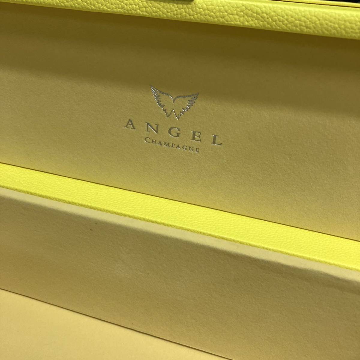 ANGEL CHAMPAGNE エンジェルシャンパン 空箱 黄色 横35.5×縦12.2×高さ13.5cm_画像4