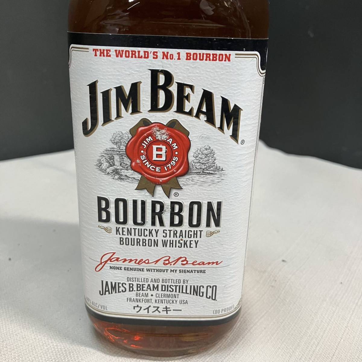 ジムビーム ホワイトラベル 700ml 40% ストレート バーボン ウイスキー JIM BEAM_画像2