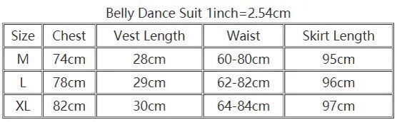 ベリーダンスの練習やステージ衣装ガーゼプリント長袖トップ + タッセルロングスカートスーツ3点セット サイズXL_画像4