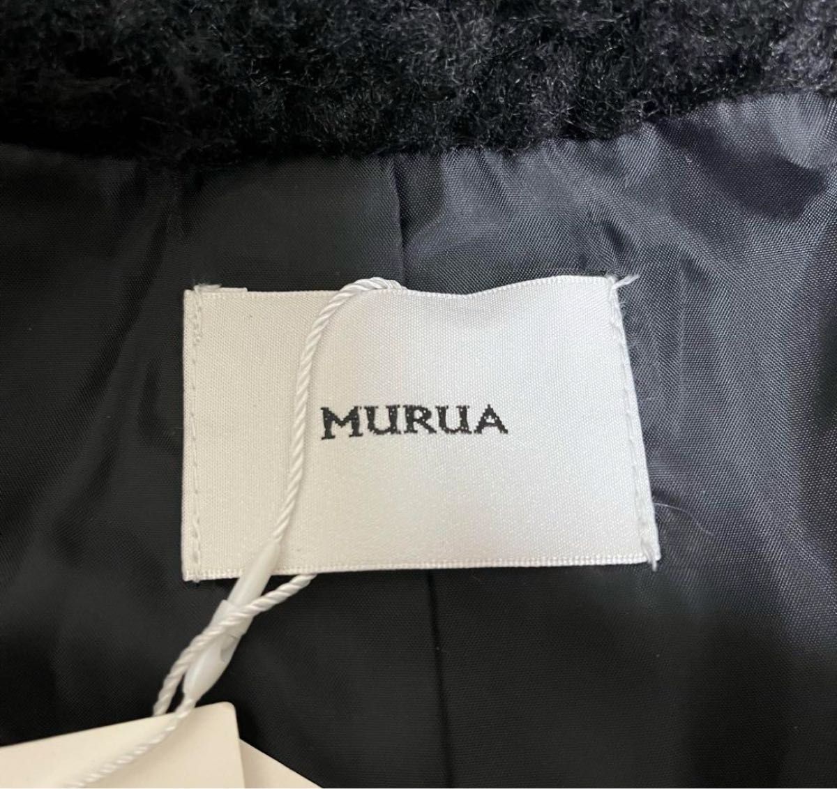 【MURUA】 ムルーア  アウター  黒   ボア コート　※新品未使用 ジャケット アウター