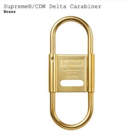 【新品】 Supreme CDW Delta Carabiner Gold シュプリーム デルタ カラビナ ゴールド 金 キーホルダー キーリンク