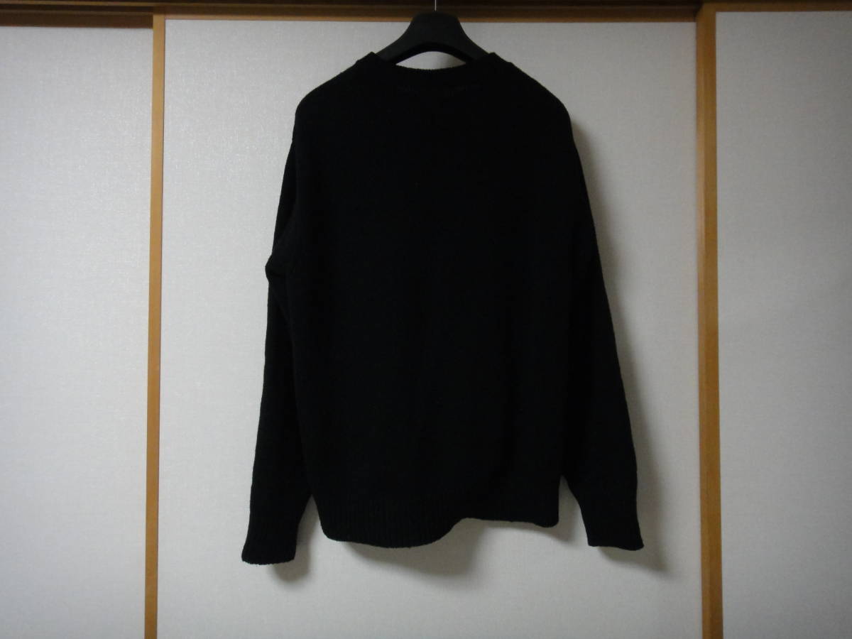【新古品】HUMAN MADE　ヒューマンメイド　ロウゲージニットセーター　ブラック　サイズXL_画像3