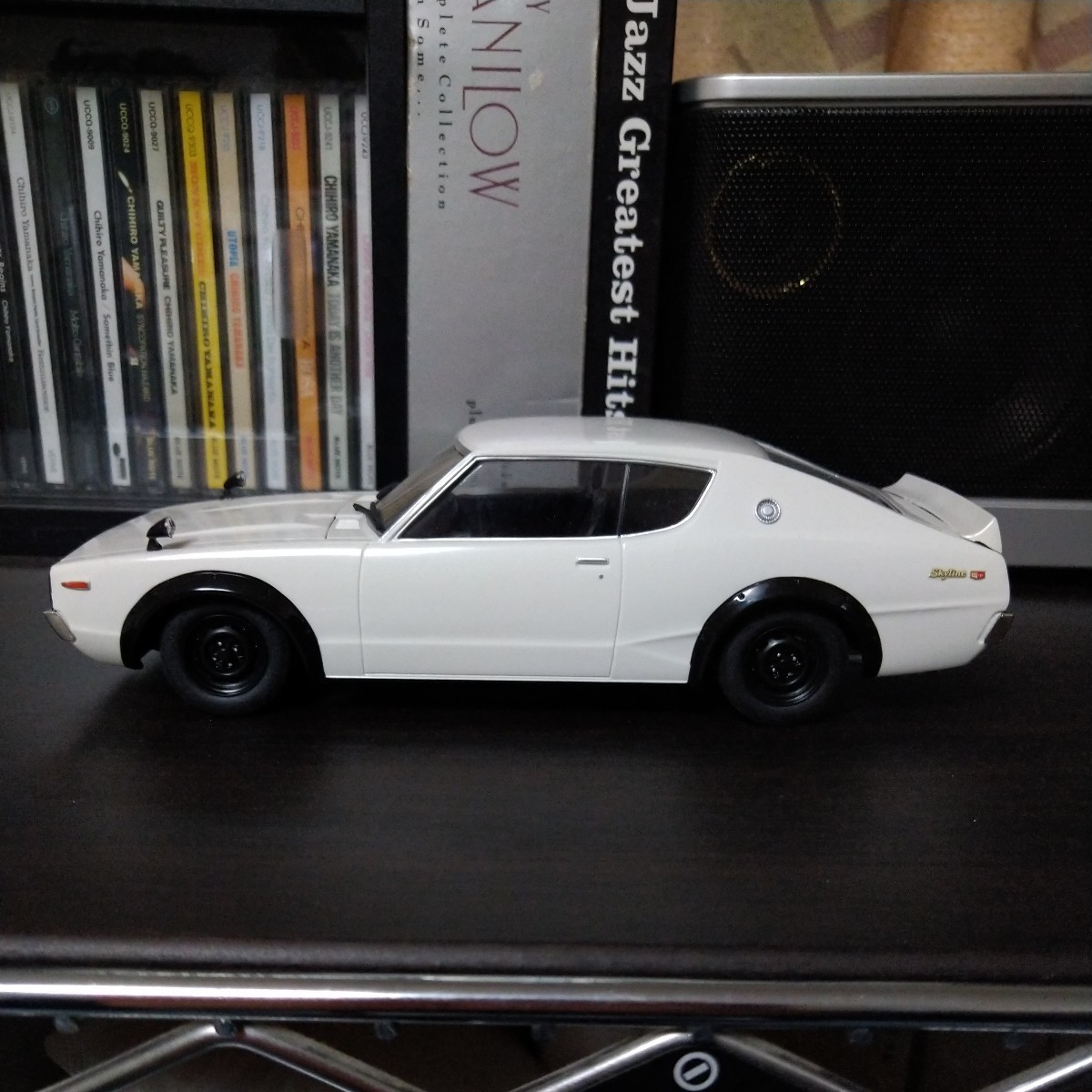  final product Nissan Skyline GT-R white 1973 year 