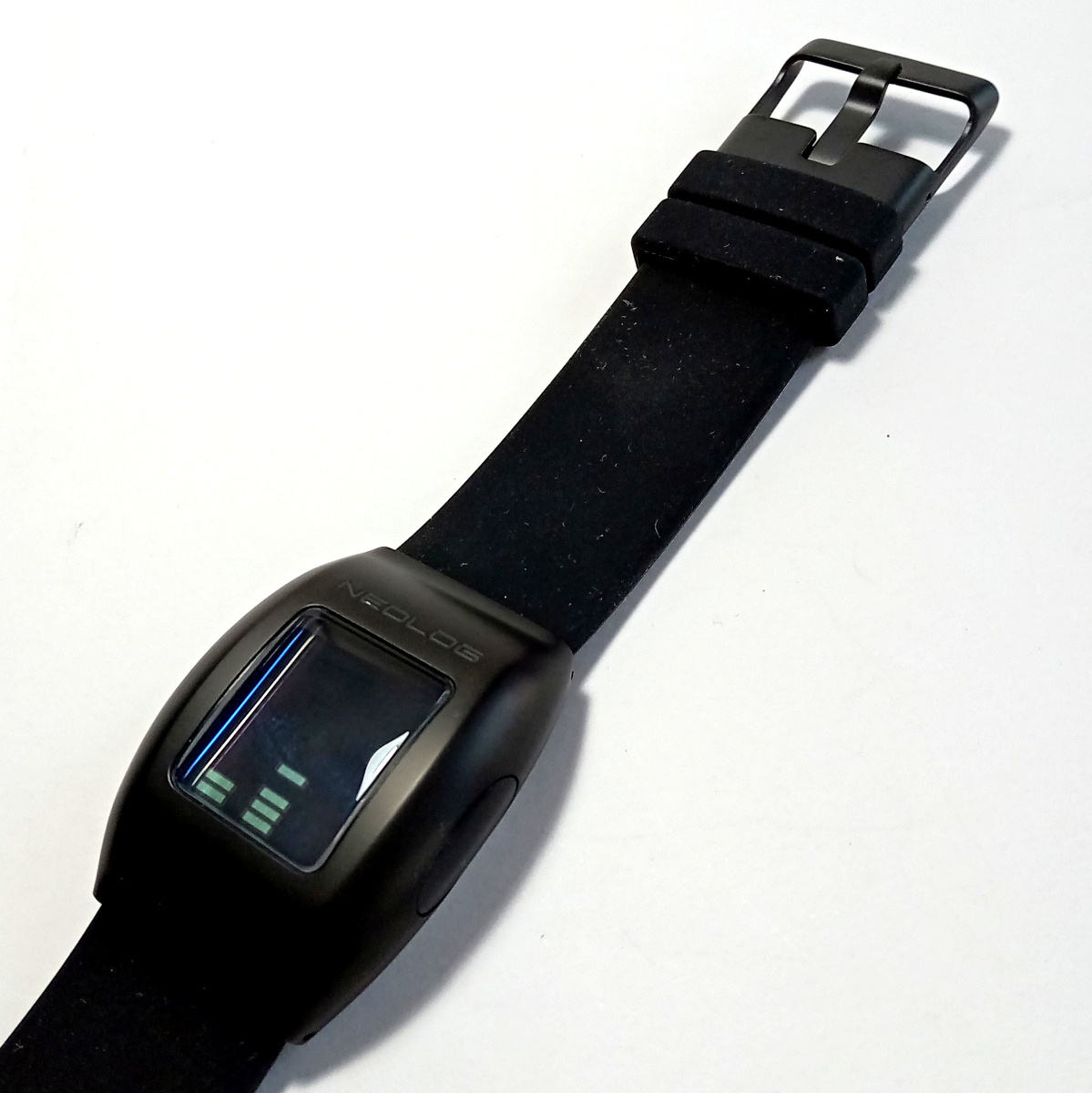 【neo47】新品 ネオログ NEOLOG A-24 Ⅱ DARK SILICONE デジタル腕時計 シリコン 黒ラバーベルト ブラック SWHD-002-20 5気圧防水_画像4