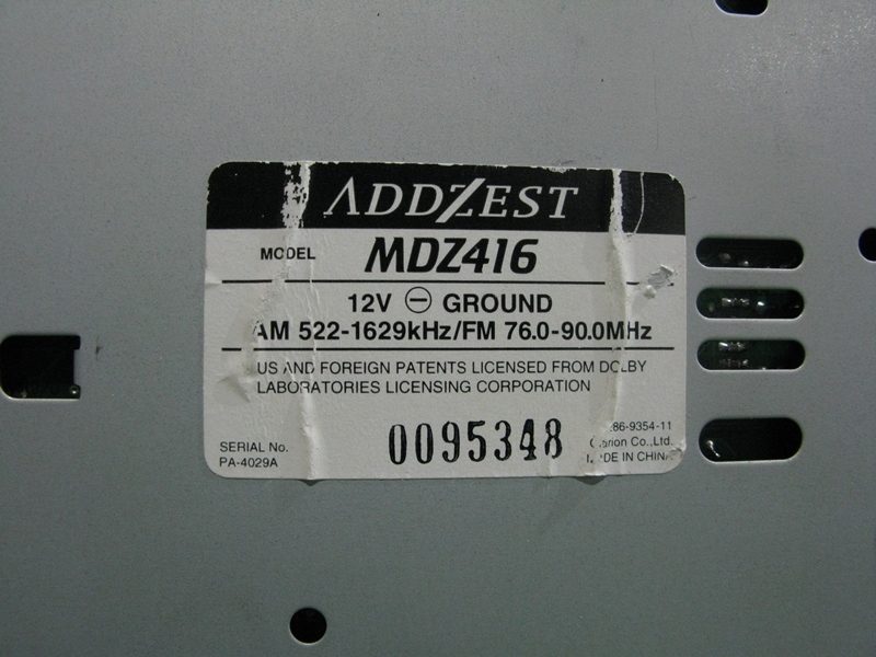 [psi] Addzest MDZ416 2DIN size CD*MD receiver junk exterior beautiful goods that time thing JDM high so car Showa Retro 