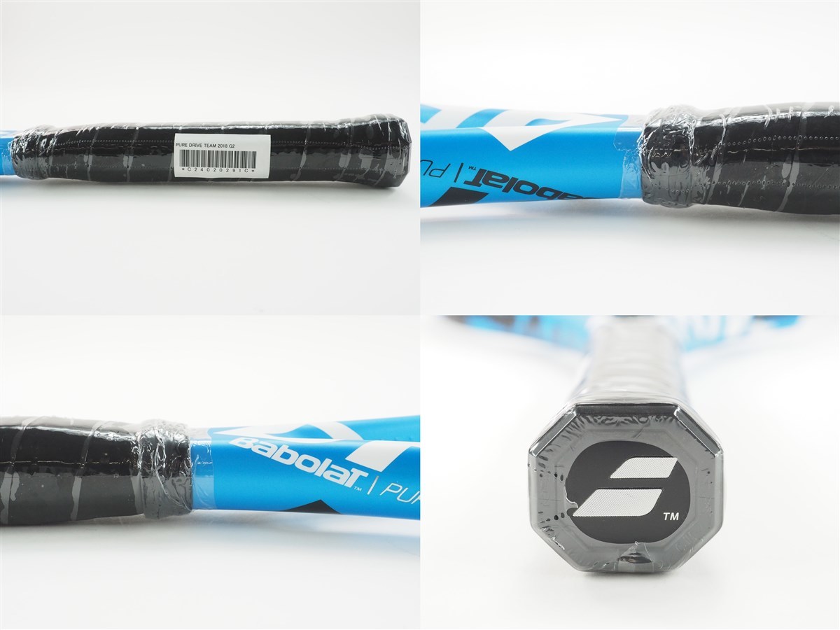 中古 テニスラケット バボラ ピュア ドライブ チーム 2018年モデル (G2)BABOLAT PURE DRIVE TEAM 2018_画像3