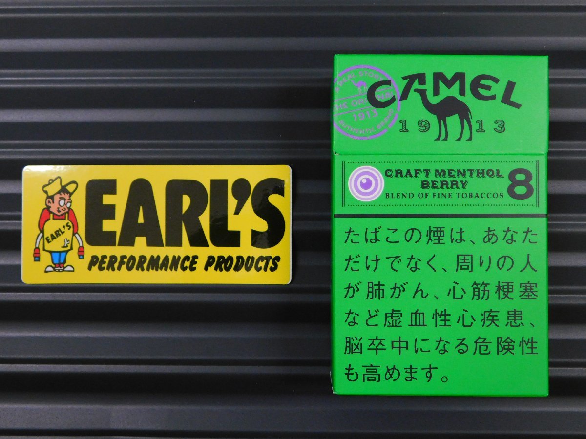 送料\84【EARL'S・アールズ】※《レーシングステッカー／２枚セット》　(品番：ms010)　アメリカン雑貨　ガレージ_比較