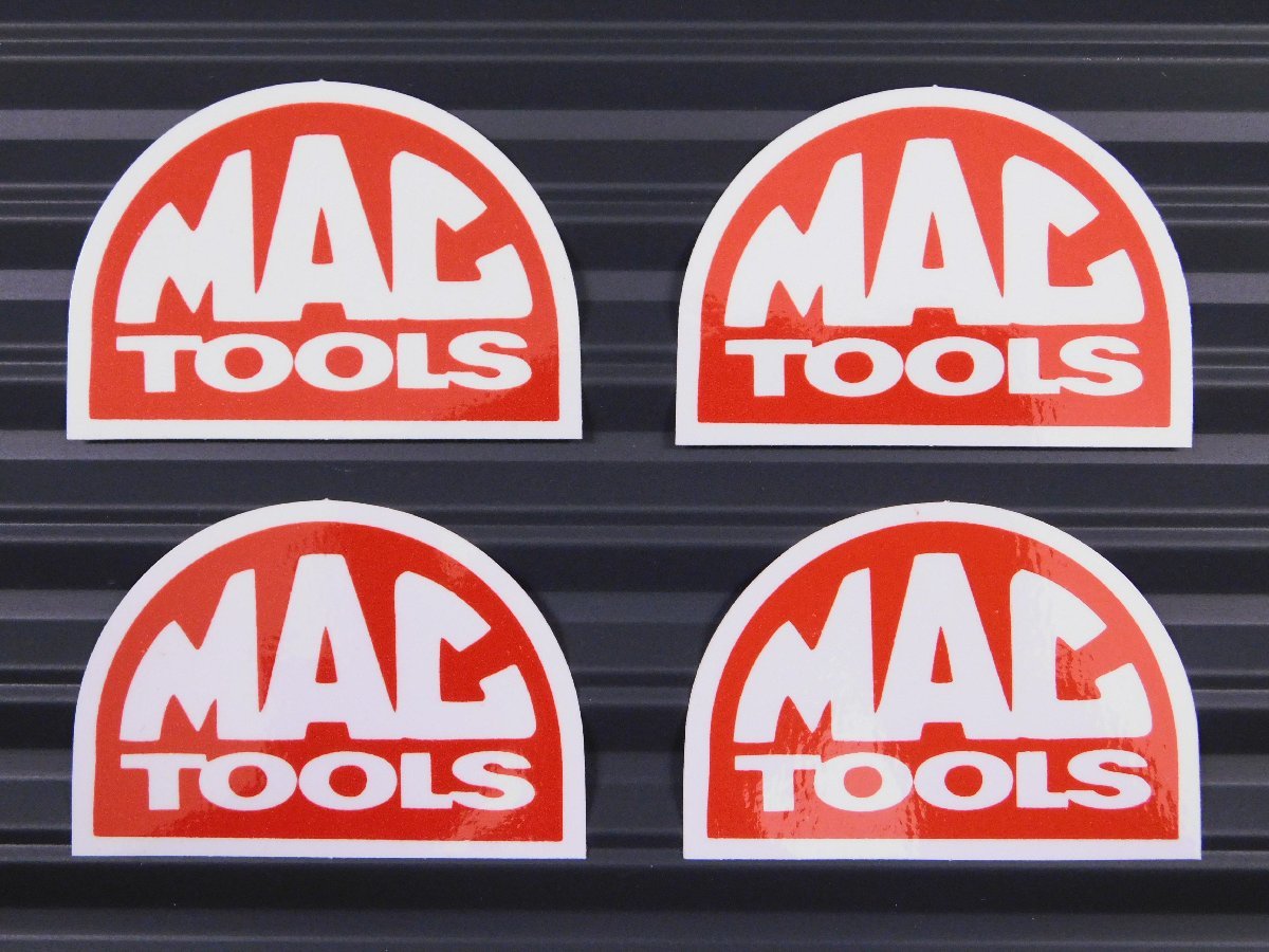 送料\84【MAC TOOLS・マックツールズ】※《レーシングステッカー／４枚セット》　(品番：ms036)　アメリカン雑貨　ガレージ_画像1