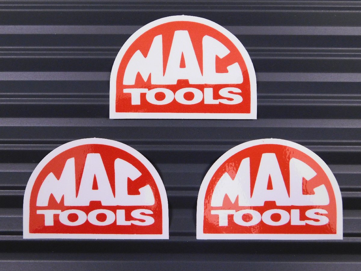 送料\84【MAC TOOLS・マックツールズ】※《レーシングステッカー／３枚セット》　(品番：ms036)　アメリカン雑貨　ガレージ_画像1