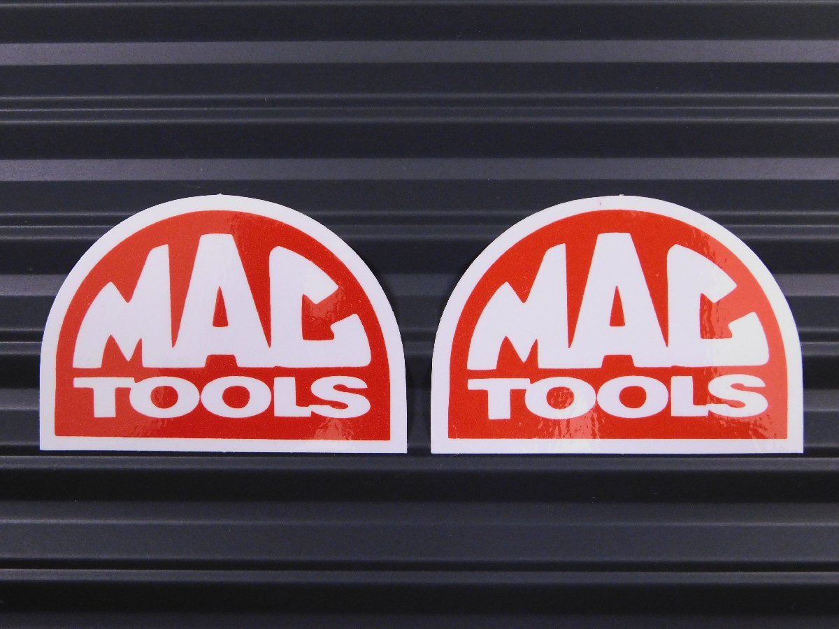 送料\84【MAC TOOLS・マックツールズ】※《レーシングステッカー／２枚セット》　(品番：ms036)　アメリカン雑貨　ガレージ_画像1