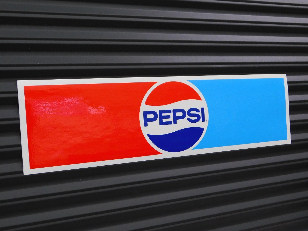 【ＰＥＰＳＩ・ペプシ】※《バンパーステッカー／サイズ76×279mm》　７１～８７年代ロゴ　ペプシコーラ　ステッカー_画像2