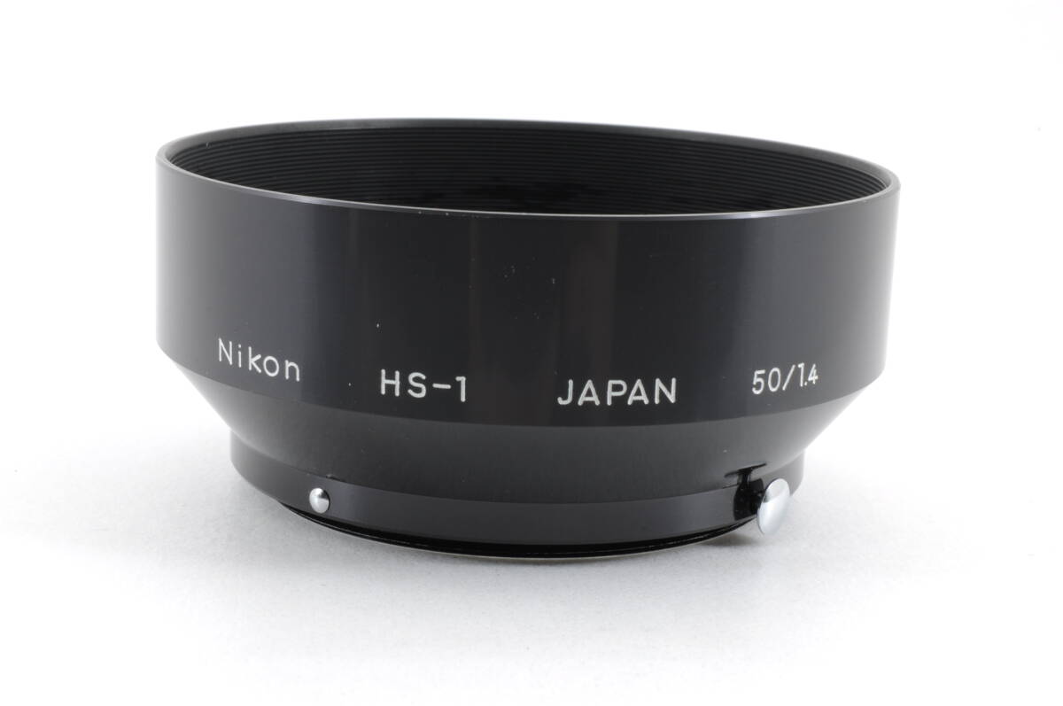 L2606 ニコン Nikon NIKKOR HS-1 メタルレンズフード 50mm f/1.4 SNAP-ON TYPE 箱付 カメラレンズアクセサリー_画像2