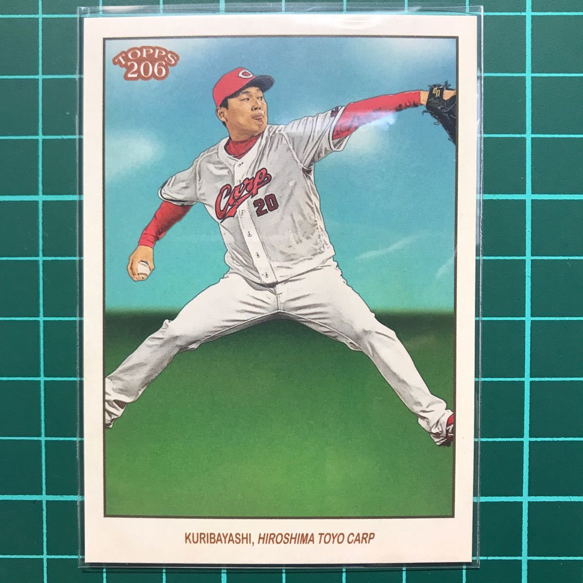 栗林良吏 2023 Topps NPB 206 ベースカードイメージバリエーション 広島東洋カープの画像1